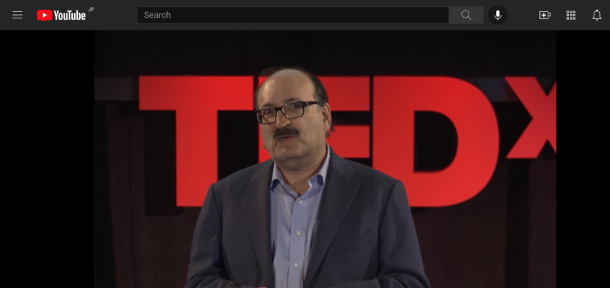 video frame of Stein's TEDx talk